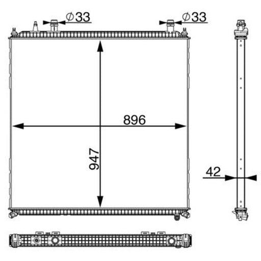 Mahle Low-Temperature Radiator CIR 11 000P