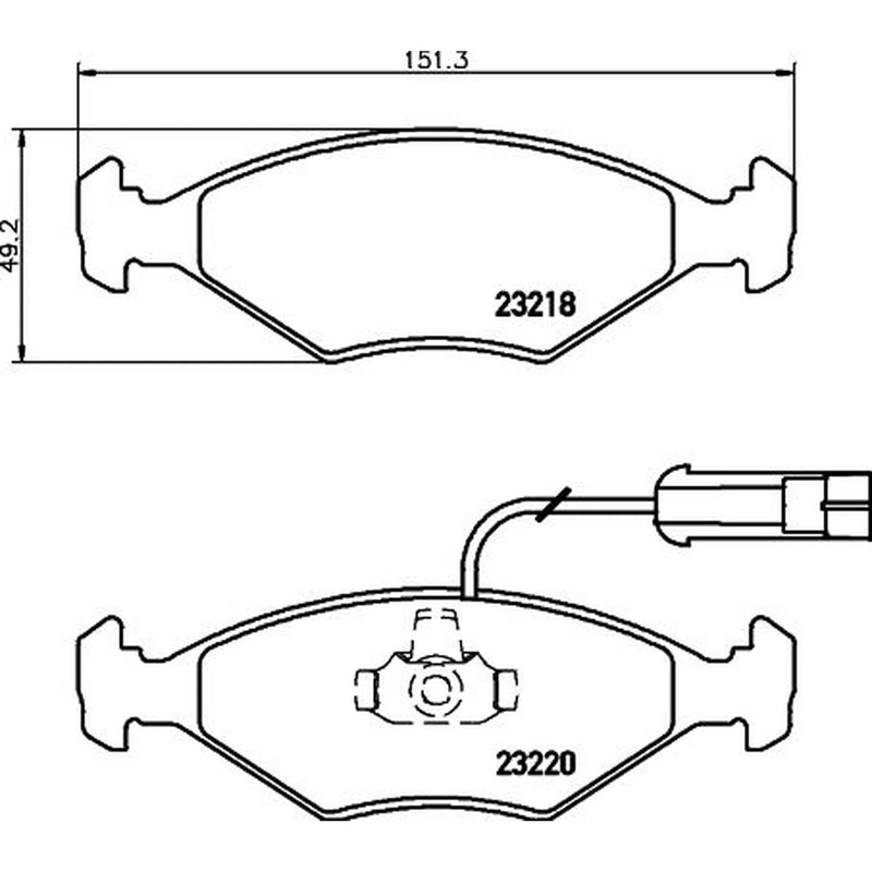 Mintex Front Brake Pad Set MDB1949