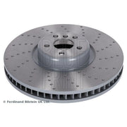 Blue Print 2 x Slotted/Perforated Front Brake Discs ADBP430141