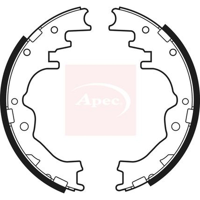 Apec Brake Shoe Set Axle Kit SHU485