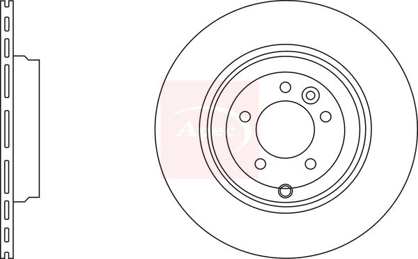 Apec 2 x Brake Disc Set Vented