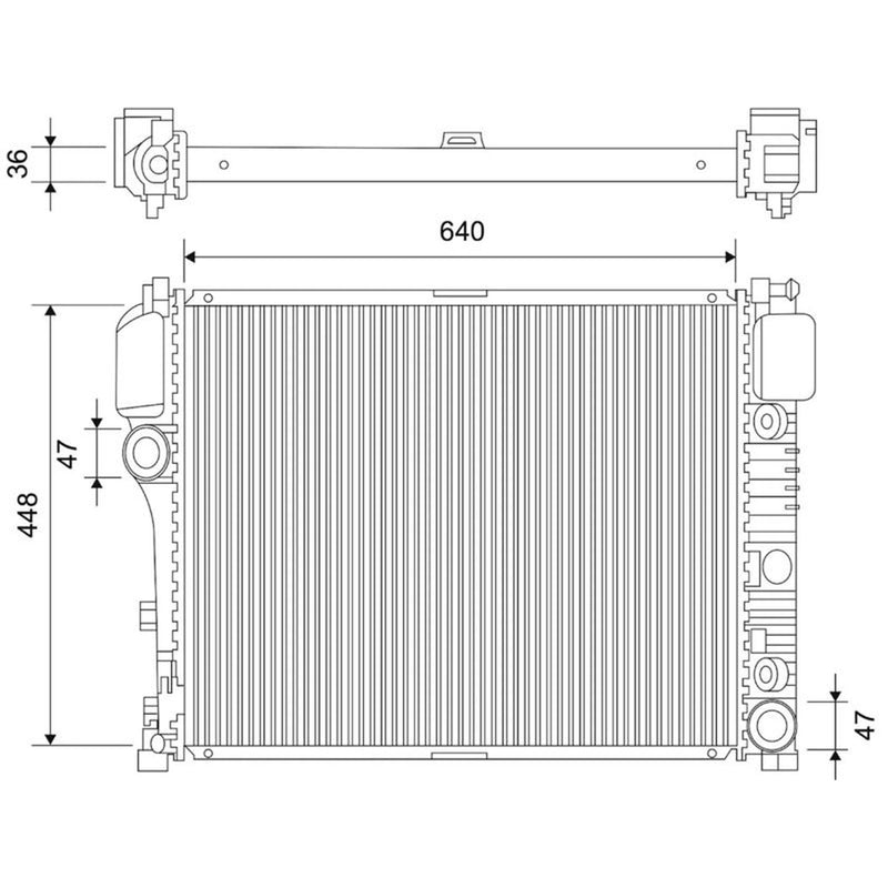 Valeo Engine Radiator 701107