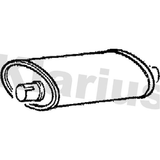 Klarius Box With Tail Pipe Rear VO219H