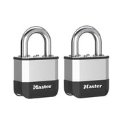 Master Lock Elite™ Laminated 52mm Padlock - 25mm Shackle (Pack of 2) - PK5EURT