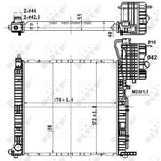 NRF Engine Radiator 50583