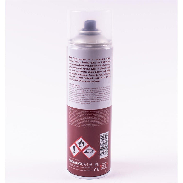 2X PMA Clear Lacquer 500Ml Spray Paint Gloss High Coverage Clear Lacquer PMA  - Town Parts