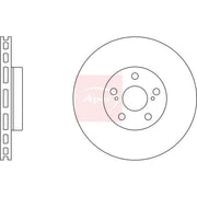 Apec 2 x Vented Front Brake Discs DSK2471