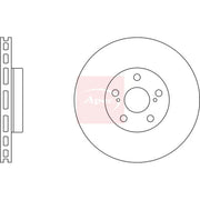 Apec 2 x Vented Front Brake Discs DSK2471
