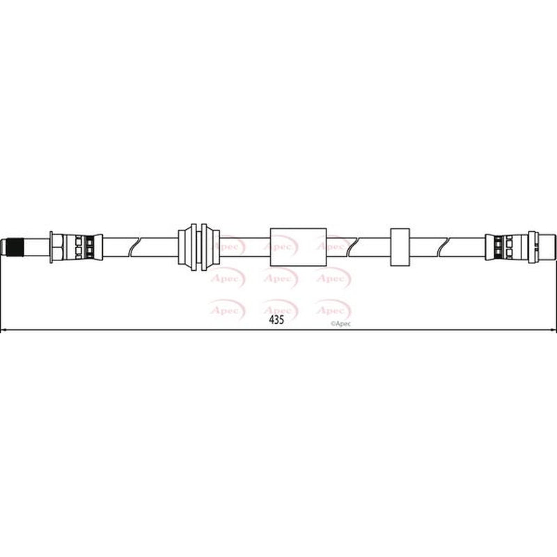 Apec Brake Hydraulic Hose Line Front HOS4105
