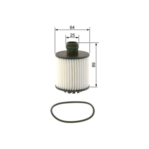 Genuine Bosch Cv Oil Filter P7259 Fits Vauxhall Combo Cdti - 1.3 - 11- F02640725 Bosch  - Town Parts