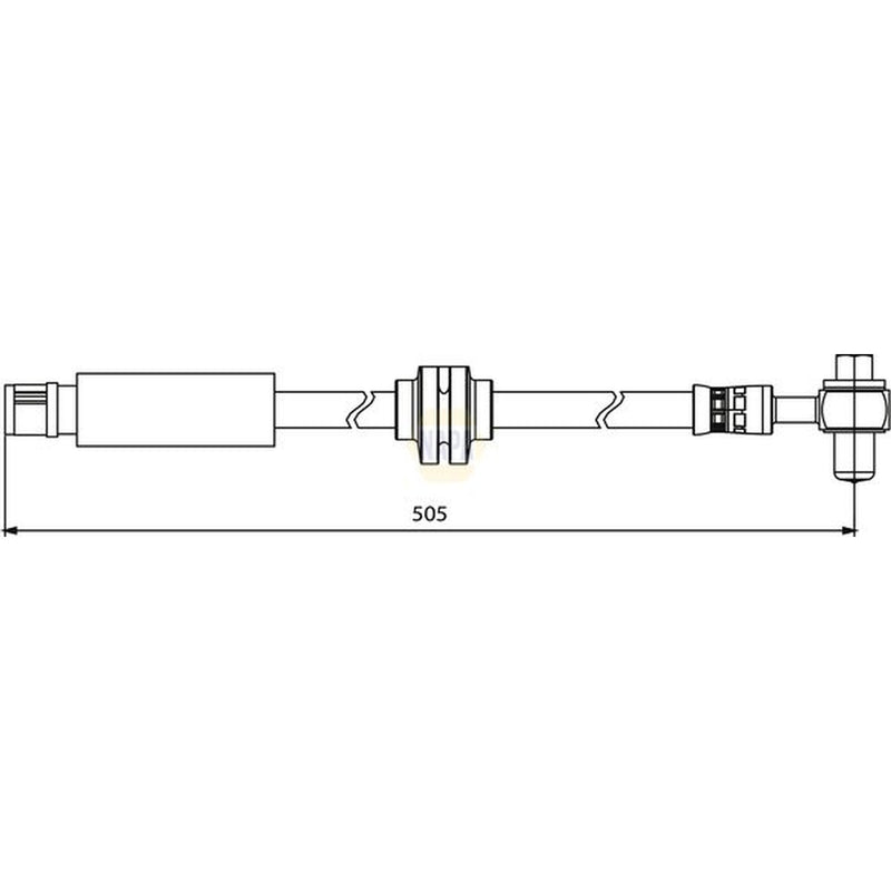 NAPA Brake Hydraulic Hose Line Front NBH1279