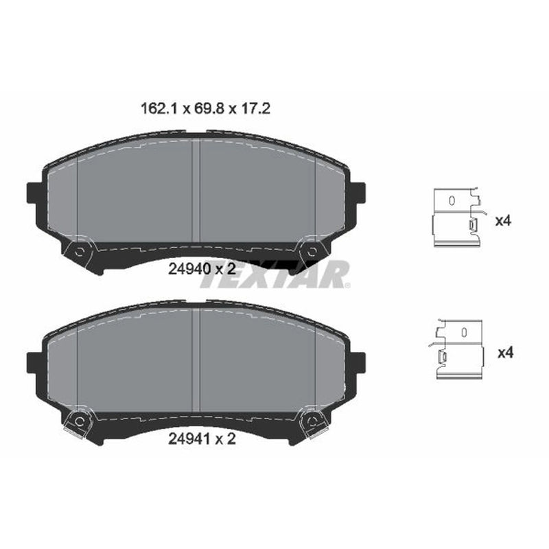 Textar Front Brake Pad Set 2494001