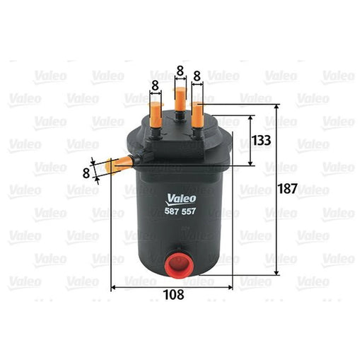 Valeo Fuel Filter Element 587557
