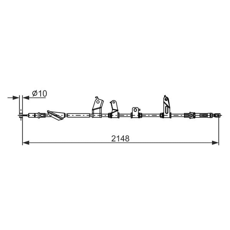 Bosch Handbrake Cable Rear 1 987 482 914