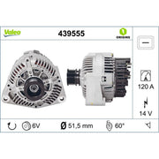 Valeo Car Alternator 12V 439555