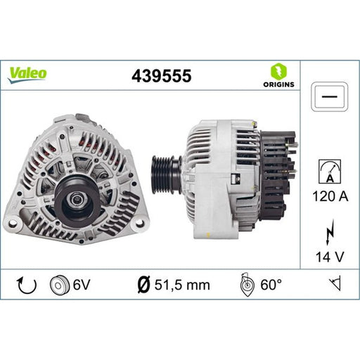 Valeo Car Alternator 12V 439555
