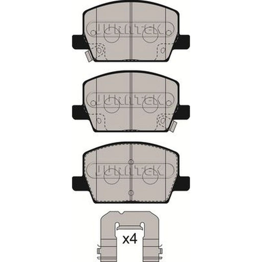 Juratek Front Brake Pad Set JCP8563