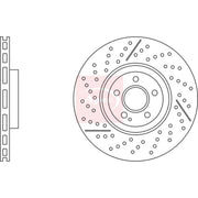 Apec 2 x Vented Front Brake Discs DSK3279