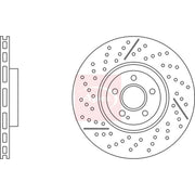 Apec 2 x Vented Front Brake Discs DSK3279