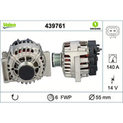 Valeo Car Alternator 12V 439761
