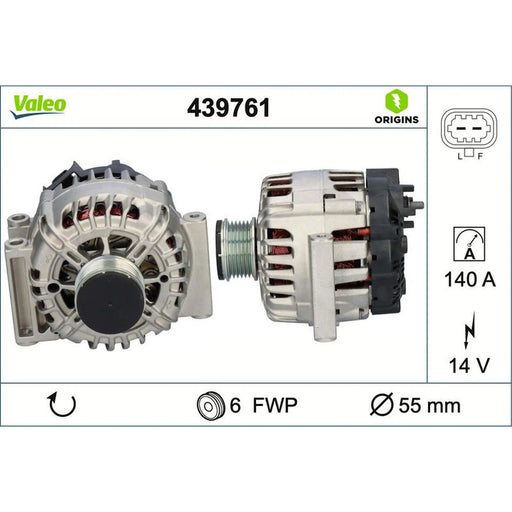 Valeo Car Alternator 12V 439761
