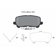 Textar Brake Pad Set 2593201