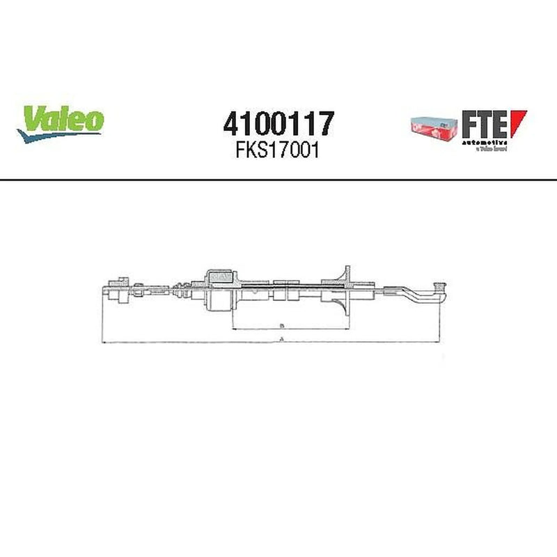 Valeo Clutch Control Cable Pull 4100117