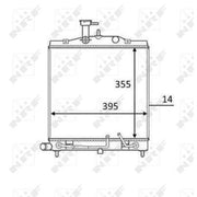 NRF Engine Radiator 58531