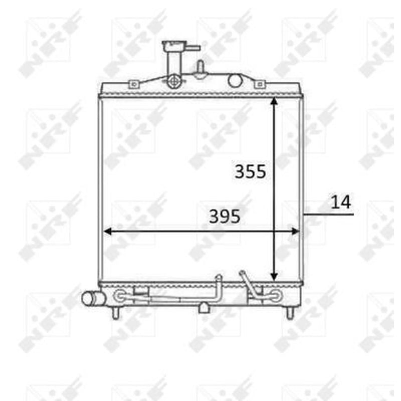 NRF Engine Radiator 58531