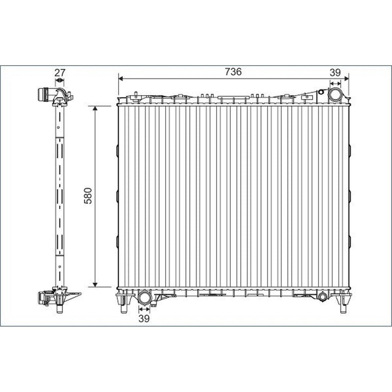 Valeo Engine Radiator 701127