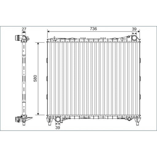 Valeo Engine Radiator 701127