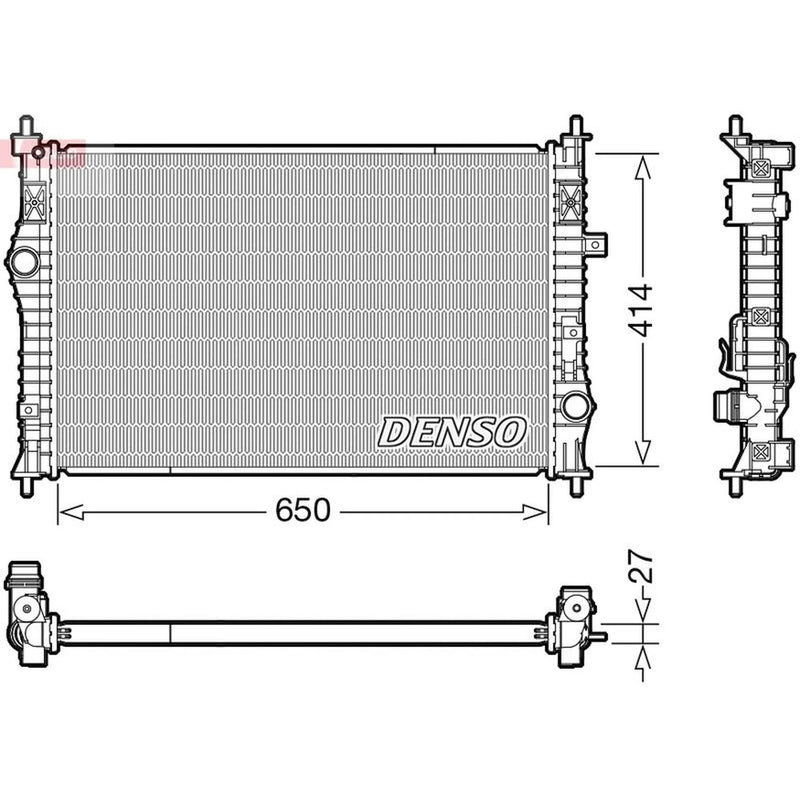Denso Engine Radiator DRM21104