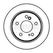 Borg & Beck 2 x Solid Rear Brake Discs BBD4872