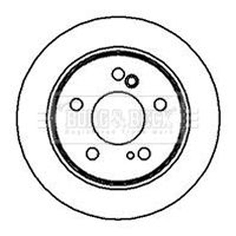 Borg & Beck 2 x Solid Rear Brake Discs BBD4872