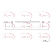 Apec Handbrake Cable Centre CAB1761