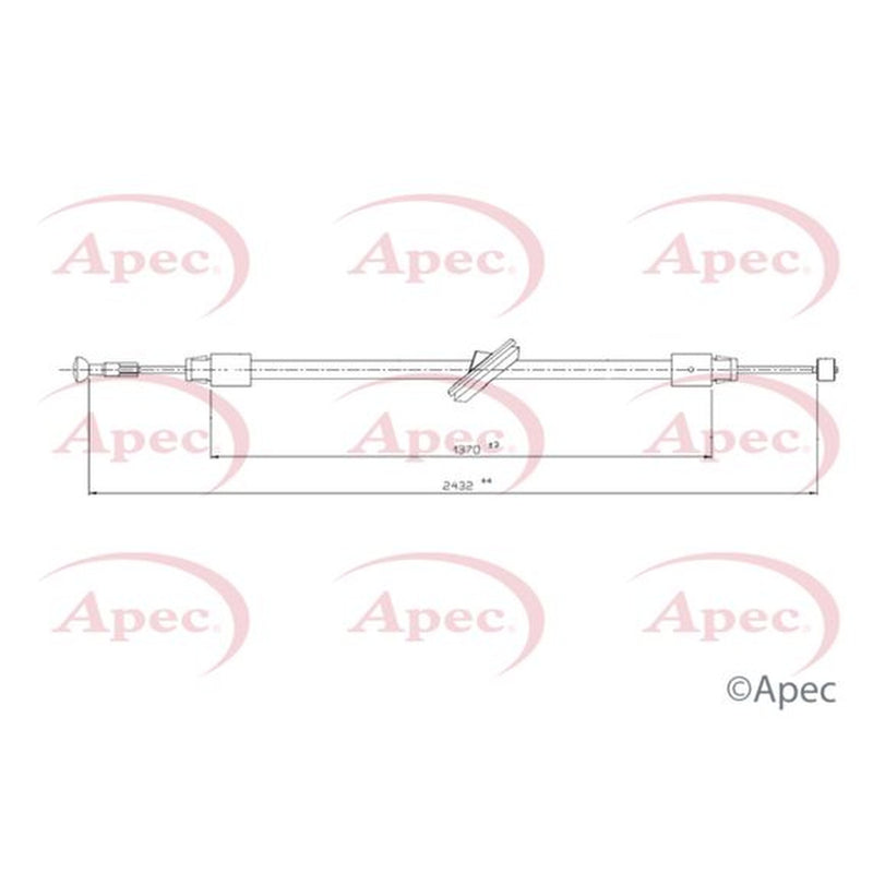 Apec Handbrake Cable Centre CAB1761