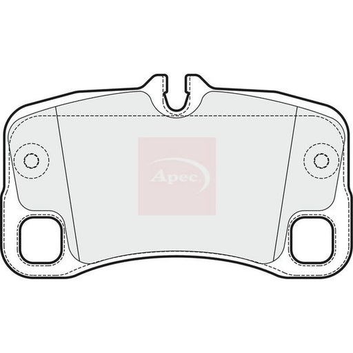 Apec Rear Brake Pad Set PAD1679