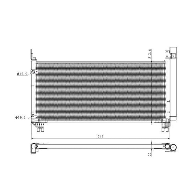 NRF Air Conditioning Condenser 350466