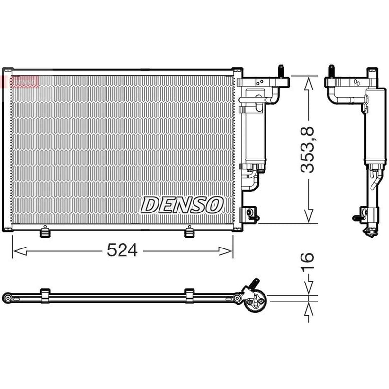 Denso Air Conditioning Condenser DCN10059