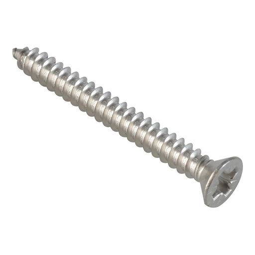 ForgeFix Self-Tapping Screw Pozi Compatible CSK A2 SS 1.1/2in x 8 ForgePack 12