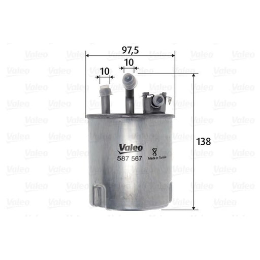 Valeo Fuel Filter Element 587567