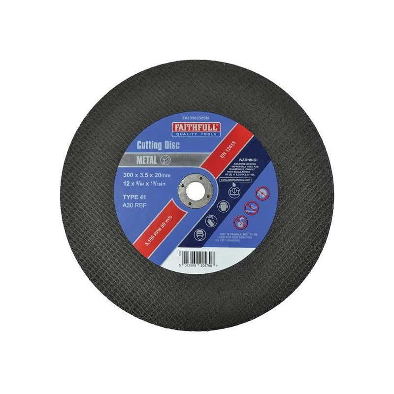 Faithfull Metal Cut Off Disc 300 x 3.5 20-25.4mm