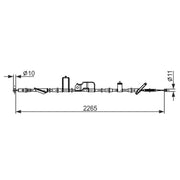 Bosch Handbrake Cable Rear 1 987 482 918
