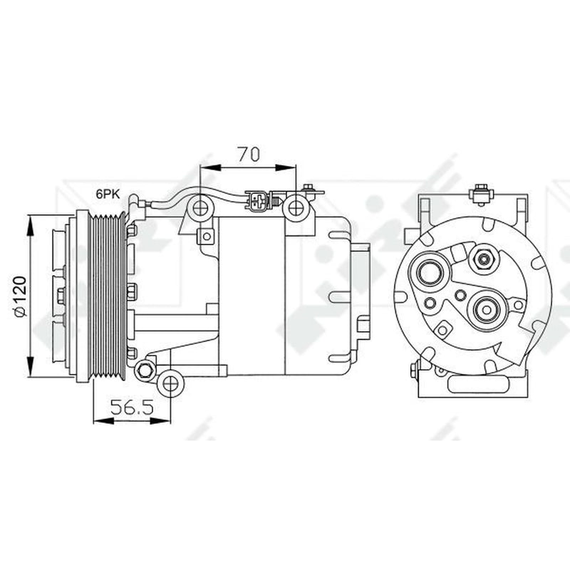 NRF Air Conditioning Compressor 32250