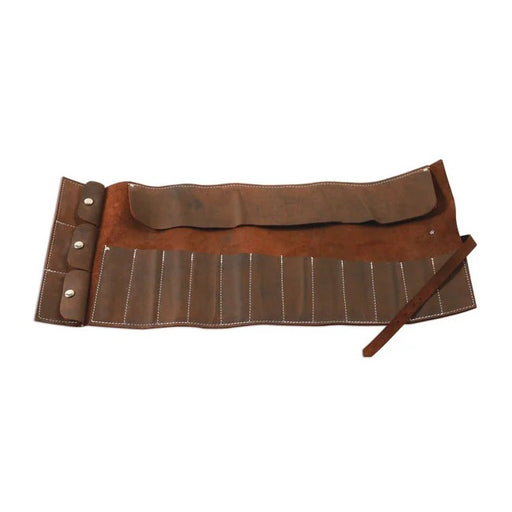 Gunson Leather Tool Roll Antique Finish 15 Pockets - GPL