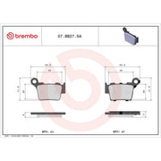 Brembo 2 x Brake Pad Set 07BB275A