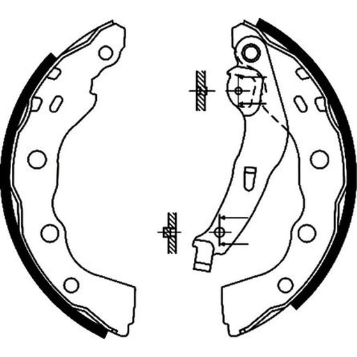 Textar Brake Shoe Set Axle Kit 91056400