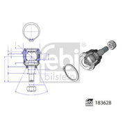 Febi Ball Joint Front Right 183628