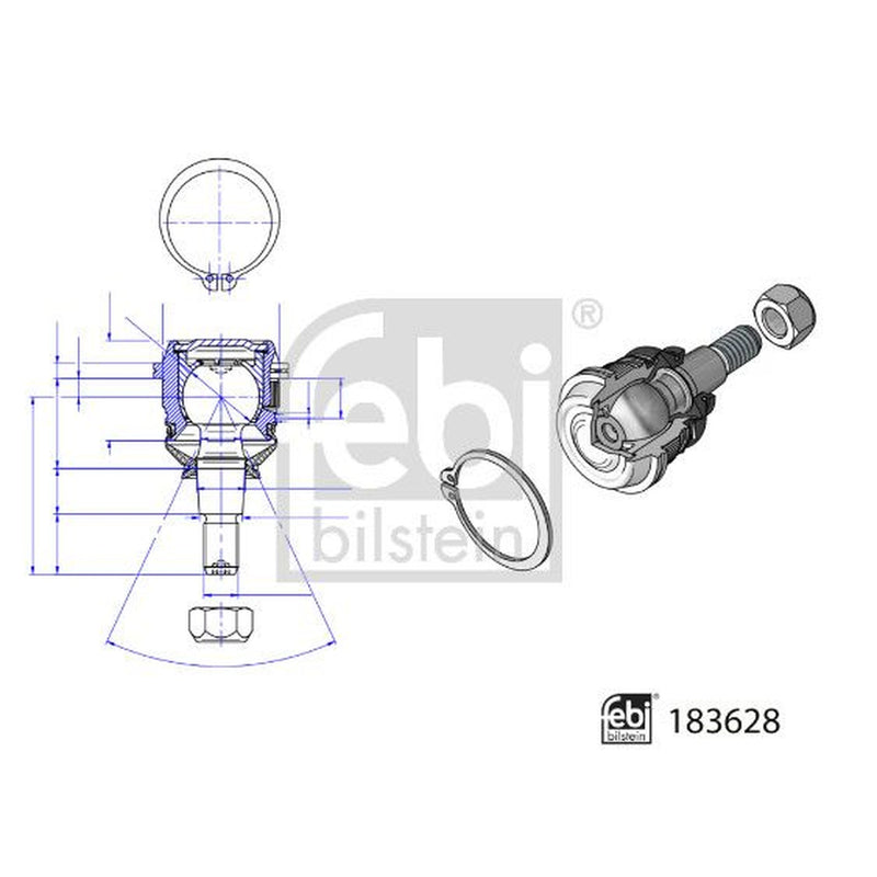 Febi Ball Joint Front Right 183628
