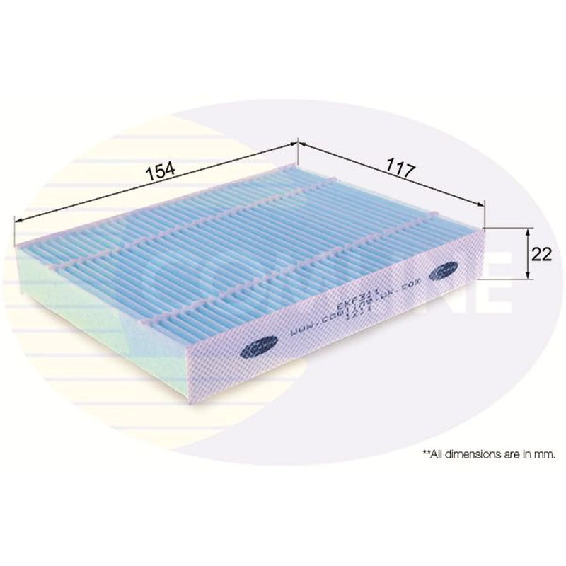 Comline Cabin Air Filter (Pollen Filter) EKF311